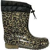 Ayder Içi Tüylü Leopar Desenli Lastik Çizme - Leopar - Bej