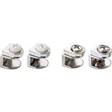 Ayder Metal Cam Raf Tutucu Pimli Krom 5 mm
