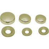 Ayder Metal Vida Kapama Zamak 13 mm Altın Sarı ( 10 Adet ) - _