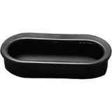 Ayder Mobilya Aksesuarları Plastik Oval Gömme Kulp Siyah 35X70
