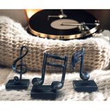 Ayder Online Satış 10cm-20cmlik ebatlarda kırılmaz polyester nota desenli biblo