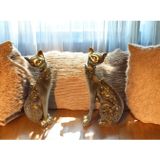 Ayder Online Satış 13 cm-18 cm ebatlarda kırılmaz polyester 2 li kedi biblo