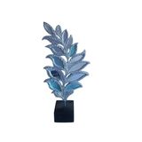 Ayder Online Satış 18cm-35cmlik ebatlarda kırılmaz polyester,yaprak desenli aynalı kaideli biblo