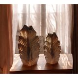 Ayder Online Satış 23cm ve 19cmlik boylarında kırılmaz polyester,2 lü yaprak desenli biblo vazo