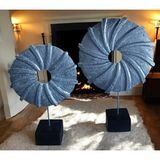 Ayder Online Satış (31cm -36cm boyunda)-(19cm -23cm çapında) kırılmaz polyester,halka pervane figürlü biblo