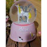 Ayder Online Satış Unicorn pilli Işıklı Müzikli Sulu polyester 10 cm *6,5 cm Kar Küresi