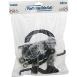 Ayder PLASTİK BİSİKLET FREN TAKIMI SET 2PCS FREN KOLU - 1PCS FREN TELİ - 4PCS FREN MEKANİZMA - PABUÇ (Tim