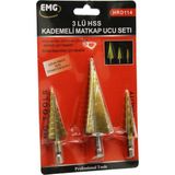 Ayder Timya 3 Parça Hss Kademeli Matkap Ucu Set (TIMYA/GO1395) 201977