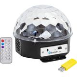 Ayder USB-BLUETOOTH DESTEKLİ KUMANDALI HOPARLÖRLÜ YARIM DÜNYA KÜRE DİSKO TOPU (Timya/Go1395) 197871