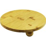 Ayder YUVARLAK 24.5CM 3 MİNİ TOP AYAKLI AHŞAP BAMBU SUNUM TEPSİSİ - MİNİ SOFRA (Timya/Go1395) 199712