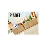 aydev home collection 2 Adet Jüt Çocuk Odası Dolap Çekmece İçi Düzenleyici Saklama Kutusu Organizer