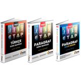 Aydin 2025 Tyt Etap Turkce Soru + Paragraf Soru + Paragraf Deneme Seti 3 Kitap