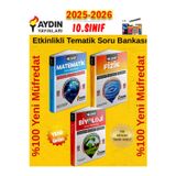 Aydın 2026 10.Sınıf Matematik-Fizik-Biyoloji %100 Yeni Etkinlikli Tematik Soru Bankası+Kalem