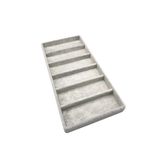 Aydın Decor Yeni Yerli Süet Gri 38*19cm Bölmeli Gözlük Standı (AYDINDECOR)