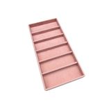 Aydın Decor Yeni Yerli Süet Pembe 38*19cm Bölmeli Gözlük Standı (AYDINDECOR)
