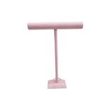 Aydın Decor Yerli Uzun Süet Pembe Tesbih - Kolye Sergileme Standı (AYDİNDECOR)