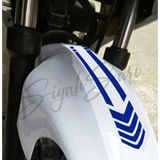 Aydın Garage Motor Ön Teker Şerit 35X6,5 cm Kask Depo Kapağı Araba Araç Otomobil Motorsiklet Sticker - 1 - 004-Mavi