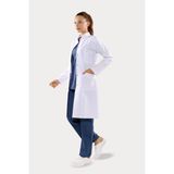 Aydın Online Uzun Kol Beyaz Uzun Boy Hakim Yaka Doktor Hemşire Öğretmen Önlüğü Alpaka Kumaş