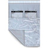 Aydın Plastik Gri Cepli Kargo Poşeti 30 x 37 x 5 cm 100'LÜ Şeffaf ve Kendinden Yapışkanlı