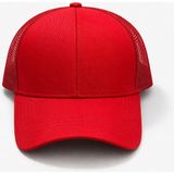 Aydın Şapkacınız Unisex Yazlık Fileli Ayarlanabilir Beyzbol Kep Şapka – Nefes Alabilir Trucker Cap - Standart - 02-Kırmızı