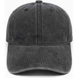 Aydın Şapkacınız Unisex Yıkanmış Eskitme Şapka %100 Pamuk Ayarlanabilir Vintage Baseball Cap - Standart - 0 - Siyah
