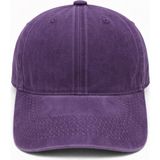 Aydın Şapkacınız Unisex Yıkanmış Eskitme Şapka %100 Pamuk Ayarlanabilir Vintage Baseball Cap - Standart - 410-Mor