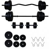 Aydın Sport 28 kg Z Bar Halter Seti ve Dambıl Seti