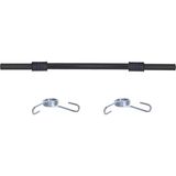 Aydın Sport Siyah Düz Uzun 150 cm Sağlam Demir Bar + 2 Adet Yay