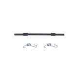 Aydın Sport Siyah Renkli Düz Uzun Bar 150 Cm Kaliteli Demir Bar 2 Adet Yay