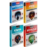 Aydın Yayınları 2025 9. Sınıf Matematik - Fizik - Kimya - Biyoloji Soru Bankası 4'lü Set