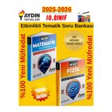 Aydın Yayınları 2026 10.Sınıf Matematik-Fizik %100 Yeni Etkinlikli Tematik Soru Bankası+Kalem