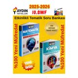 Aydın Yayınları 2026 10.Sınıf Matematik-Kimya %100 Yeni Etkinlikli Tematik Soru Bankası+Kalem