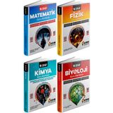 Aydın Yayınları Aydın 2025 9. Sınıf Matematik + Fizik + Kimya + Biyoloji Soru Bankası Seti 4 Kitap