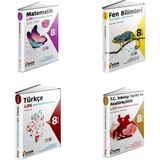 Aydın Yayınları LGS 8. Sınıf Matematik - Fen Bilimleri – Türkçe - T.C. İnkılap Tarihi ve Atatürkçülük Soru Bankası