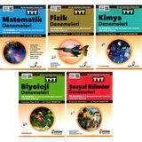 Aydın Yayınları TYT Matematik Fizik Kimya Biyoloji Sosyal Deneme Seti 5 Kitap