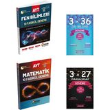 Aydın Yks Ayt Matematik + Fen Bilimleri Fasikül 10 Deneme Çözümlü