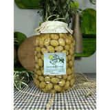 Aydın Yöresi Domat Cinsi Sofralık Tatlandırılmış Kırma Yeşil Zeytin (3 Kg) - 5 kg