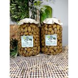 Aydın Yöresi Kalamata Cinsi Iri Boy Sofralık Tatlandırılmış Kırma Yeşil Zeytin (3+3 Kg) - 10 kg