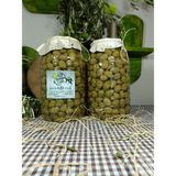 Aydın Yöresi Memecik Cinsi Sofralık Tatlandırılmış Kırma Yeşil Zeytin (2+2 Kg) - 6 kg