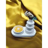 Aydinç Home Ayd Sunum Tabağı Takılık Süslük Dekoratif Vazo & Biblo Kokulu Mum&Şamdan %100 Soya Wax & Taş Tozu 11x12 cm