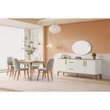 Aydınev Antik Mdf Yemek Odası Takımı - Ceviz - 6