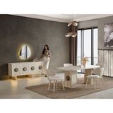 Aydınev Granda Mdf Yemek Odası Takımı - Aytaşı - 6 Sandalye