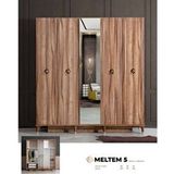 Aydınev Meltem Mdf 5 Kapılı Dolap - Ceviz