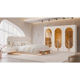 Aydınev Milano Mdf Bazalı Yatak Odası Takımı - Aytaşı - 258X57X226