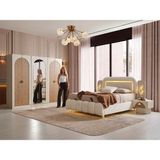 Aydınev Monza Mdf Yatak Odası Takımı (2+2+2 Kapılı) - Kahverengi - 246X57X218