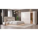 Aydınev Nahita Mdf Bazalı Yatak Odası Takımı - Aytaşı - 240x57x220