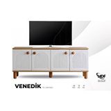 Aydınev Venedik Mdf Tv Ünitesi beyaz ceviz rengi