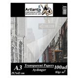 Aydınger Kağıdı A3 83 Gr 100lü Eskiz Kağıdı 1 Paket Artlantis Aydınger Kağıt 29,7x42 Cm 1 Paket