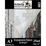 Aydınger Kağıdı A3 83 gr 25'li Eskiz Kağıdı 29,7 x 42 cm - A3 29,7x42 cm - Krem - Standart