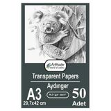 Aydınger Kağıdı A3 83 Gr Eskiz Kağıdı 50 Adet Artmaster Aydınger Kağıt 29,7X42 Cm Buzlu Mumlu Kağıt Çizim Kağıdı